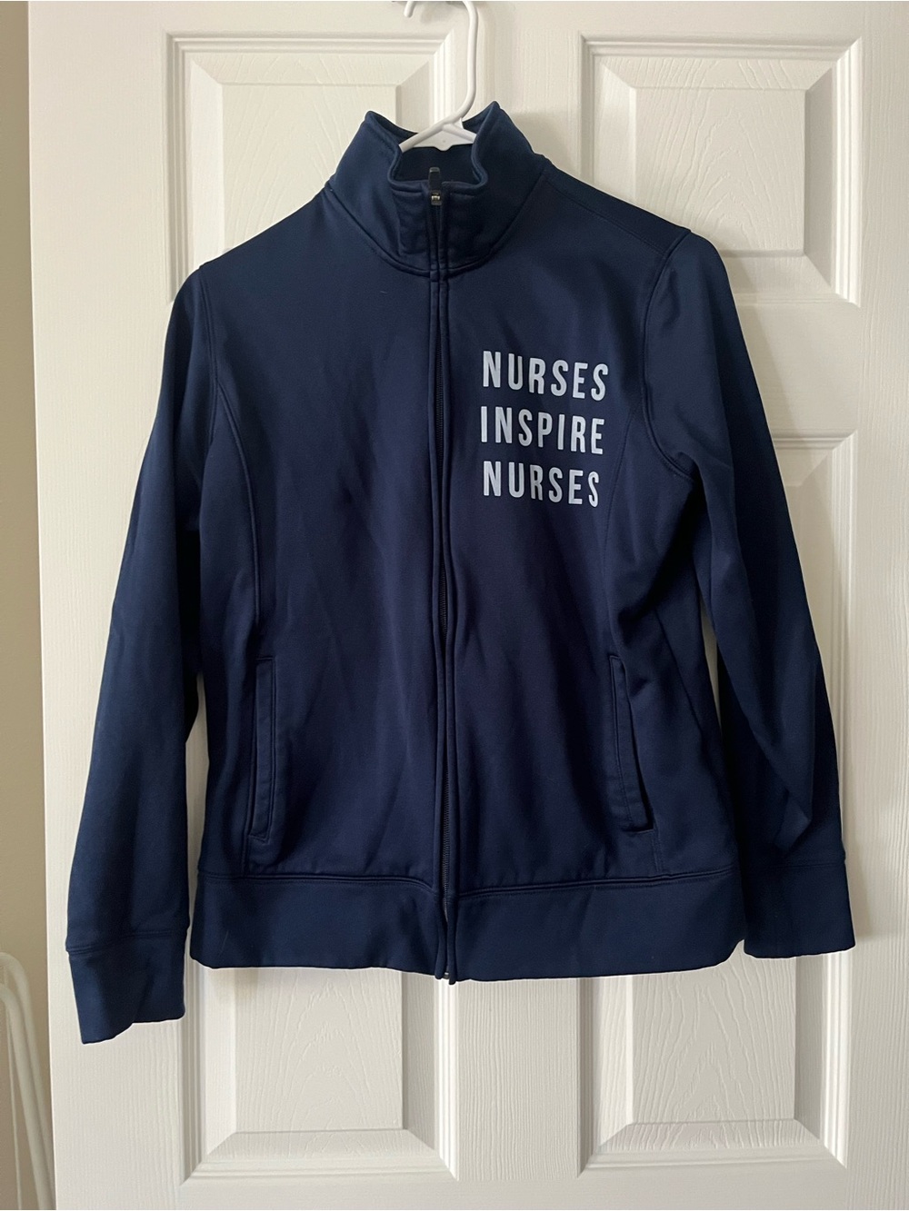 Sport-Tek Navy Full-Zip 'Nurses Inspire Nurses' Jacket